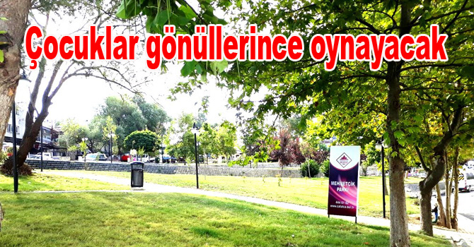 Çocuklar gönüllerince oynayacak