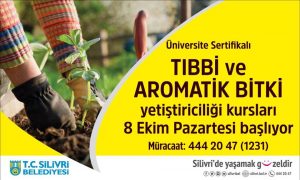5. TIBBİ VE AROMATİK BİTKİ YETİŞTİRİCİLİĞİ KURSU BAŞLIYOR