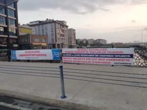 Silivri’de pankartlı restleşme