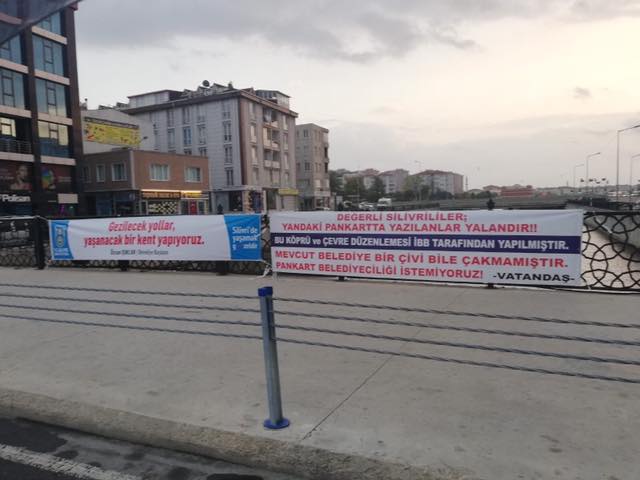Silivri’de pankartlı restleşme