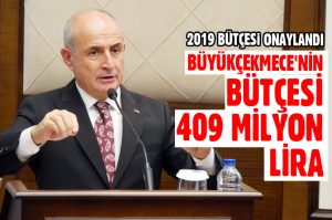 BÜYÜKÇEKMECE’NİN BÜTÇESİ 409 MİLYON LİRA