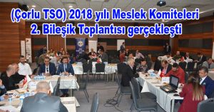 (Çorlu TSO) 2018 yılı Meslek Komiteleri 2. Bileşik Toplantısı gerçekleşti
