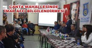 ÇANTA MAHALLESİ’NDE İMAR AFFI BİLGİLENDİRMESİ