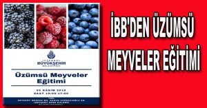 İBB’DEN ÜZÜMSÜ MEYVELER EĞİTİMİ