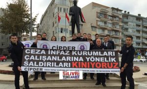 Silivri’de İnfaz Koruma Memurları şiddeti protesto etti