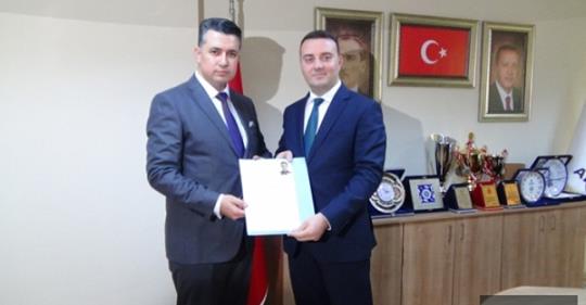 Hazım Aras dosyasını teslim etti.