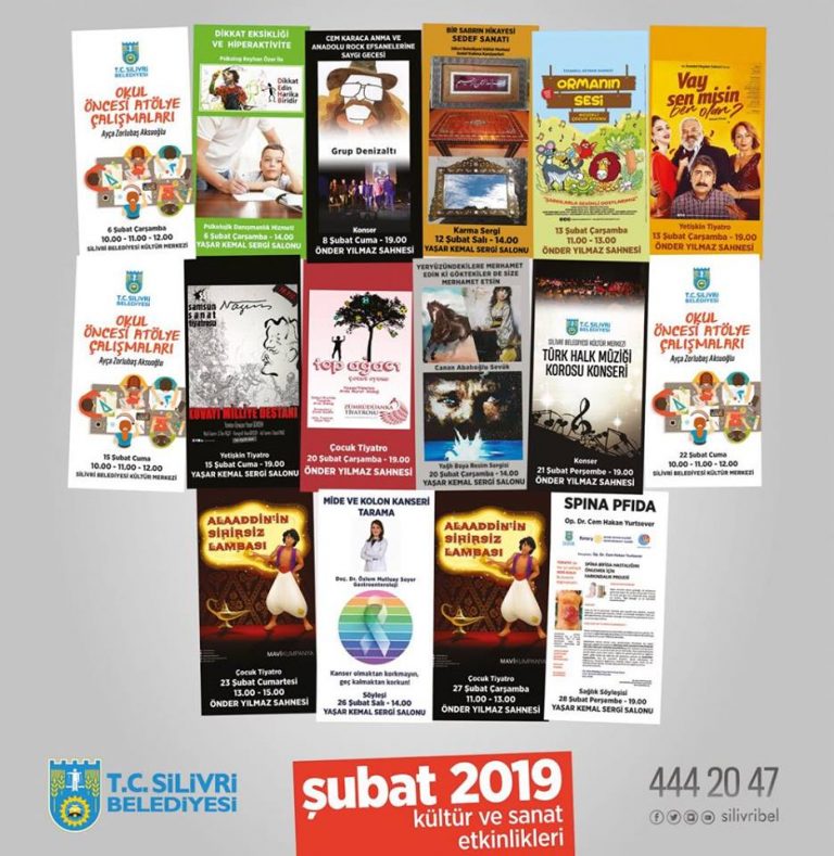 ŞUBAT AYI KÜLTÜR SANAT TAKVİMİ YAYINLANDI