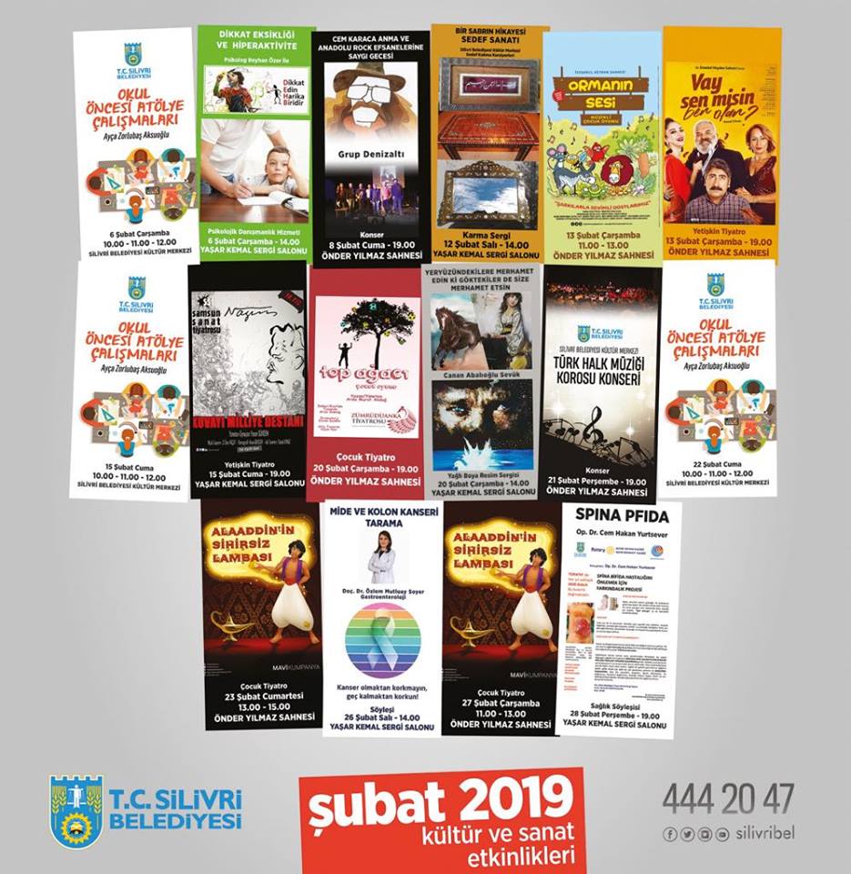 ŞUBAT AYI KÜLTÜR SANAT TAKVİMİ YAYINLANDI