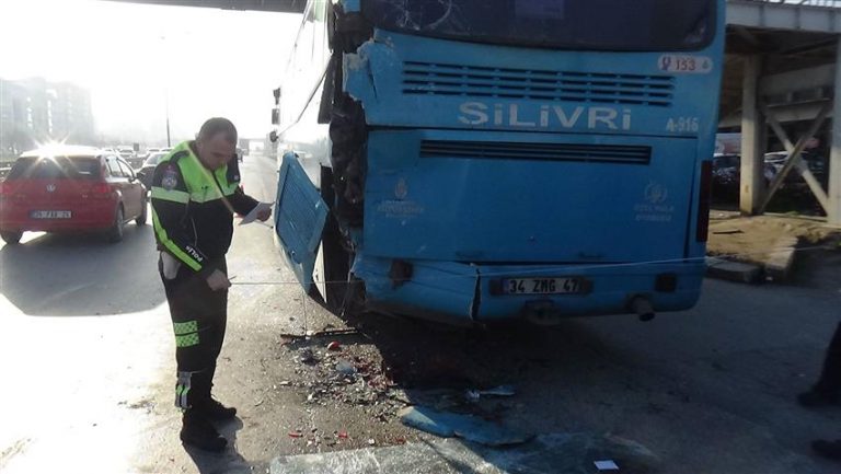 E5 de meydana gelen kazada 2 kişi yaralandı