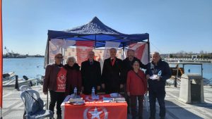 Silivri Vatan Partisi Belediye Başkan Adayı Dağlıoğlu sahilde projelerini halka açıkladı