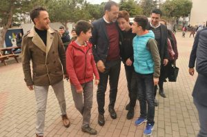 YILMAZ OKUL ZİYARETLERİNE DEVAM EDİYOR