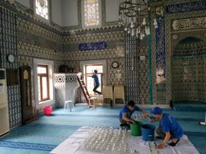 RAMAZAN ÖNCESİ CAMİ TEMİZLİKLERİ BAŞLADI