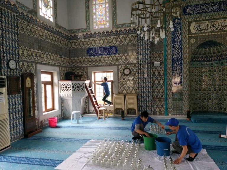 RAMAZAN ÖNCESİ CAMİ TEMİZLİKLERİ BAŞLADI