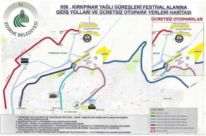 KIRKPINAR İÇİN SARAYİÇİ’NDE TRAFİK DÜZENLEMESİ YAPILDI