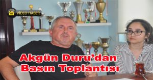(Video Haber) Duru’dan Basın toplantısı