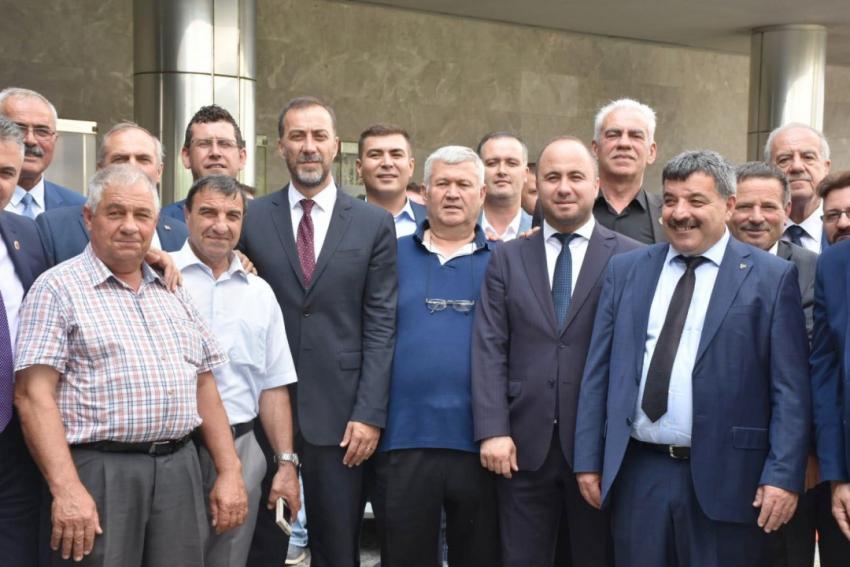 SİLİVRİ MUHTARLARI DEVLET BAHÇELİ İLE BULUŞTU