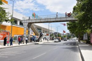 Kipa üst geçidinde asansör projesi onaylandı