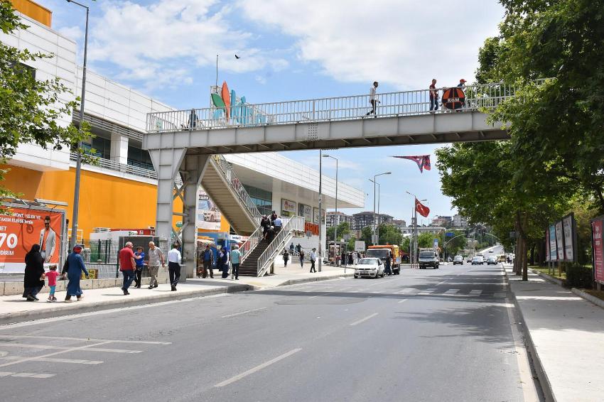 Kipa üst geçidinde asansör projesi onaylandı