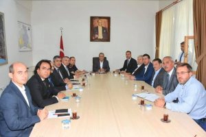 İlçe protokolünden deprem toplantısı