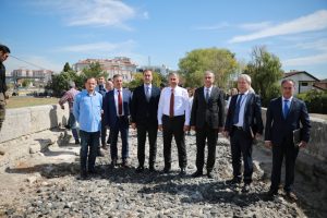 VALİ YERLİKAYA MİMAR SİNAN KÖPRÜSÜ’NÜ İNCELEDİ