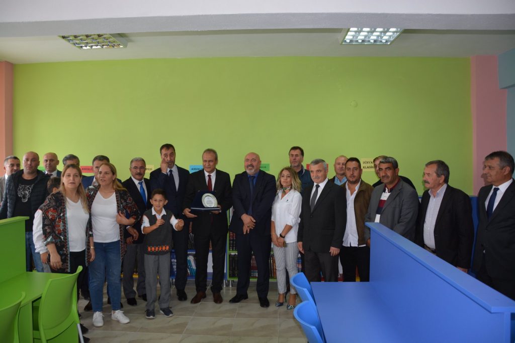 Şehit Olcay Özcan İlk/Ortaokulu’ nun Kütüphane Açılışı yapıldı
