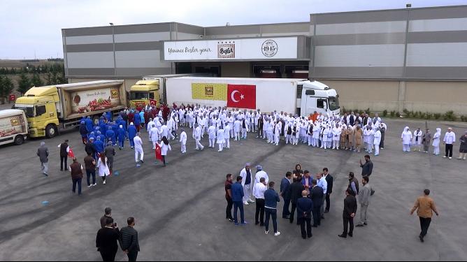 Silivri’den Mehmetçiğe 1 tır et ürünü gönderildi