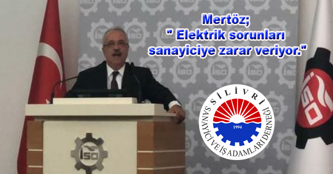Mertöz; ” Elektrik sorunları sanayiciye zarar veriyor.”
