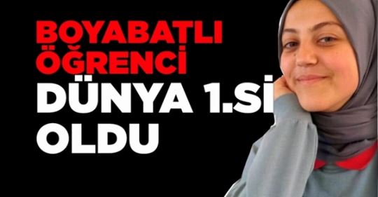 Boyabatlı Öğrenciye Hırvatistan’dan dünya birinciliği