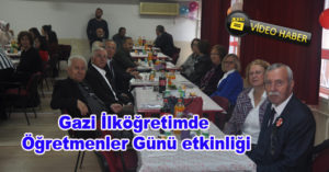 Video Haber: Gazi İlköğretimde Öğretmenler Günü etkinliği