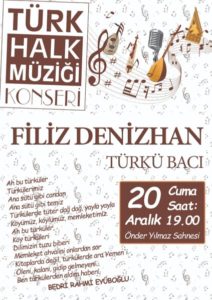 Filiz Denizhan’dan Türk Halk Müziği Konseri