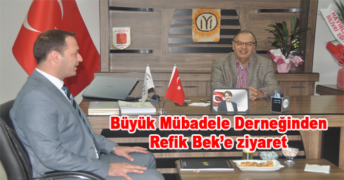 Şerif Elmas’tan, Refik Bek’e hayırlı olsun ziyareti