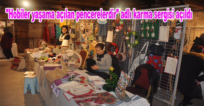 “Hobiler yaşama açılan pencerelerdir” adlı karma sergisi açıldı