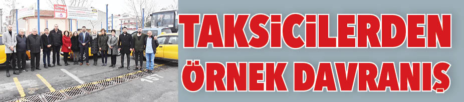 Çorlu’da, Taksicilerden Örnek Davranış