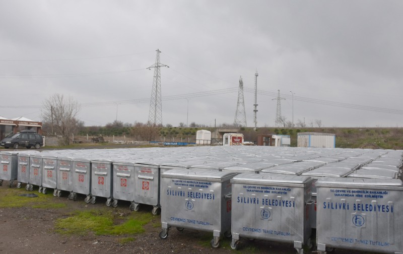 SİLİVRİ BELEDİYESİNE 300 ADET ÇÖP KONTEYNERİ