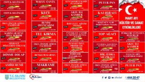 MART AYI KÜLTÜR SANAT ETKİNLİKLERİ BAŞLIYOR