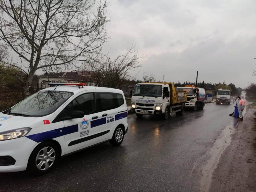 Evde Kal Çatalca! Dezenfekte Filosu 7/24 Görev Başında