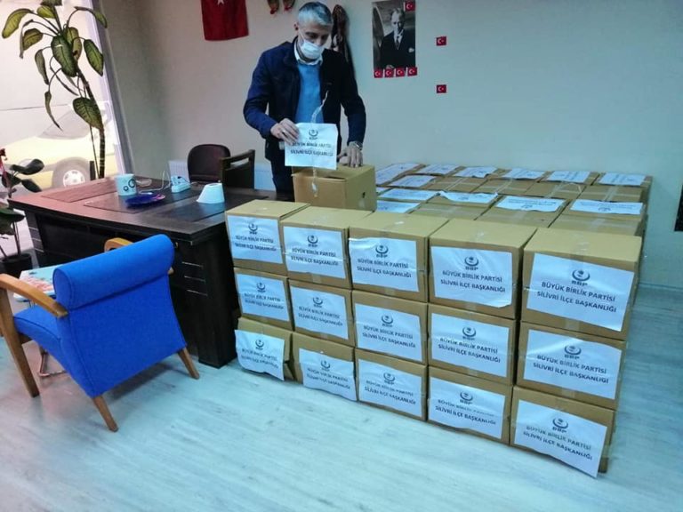 Silivri, BBP’den erzak dağıtımı