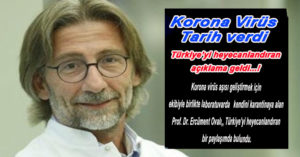 Korona virüs aşısı için çalışan Prof. Dr. Ovalı’dan heyecanlandıran paylaşım
