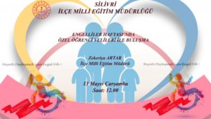 İlçe Milli Eğitim Müdürü Zekeriya ARTAR’ın Engelliler Haftası’nda Özel Öğrenci velileri ile uzaktan bağlantı yöntemiyle buluştu