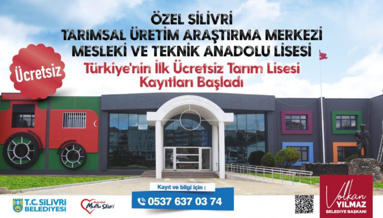 SİLİVRİ BELEDİYESİ TARIM LİSESİ YENİ DÖNEM KAYITLARI BAŞLADI
