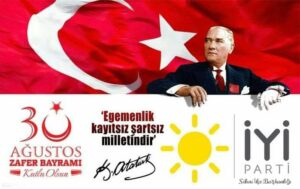 Bek, “Şanlı zaferin  30 Ağustos’un 98. Yıl dönümünü kutluyoruz.”