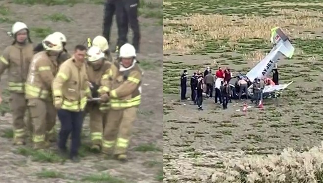 İSTANBUL’DA EĞİTİM UÇAĞI DÜŞTÜ!