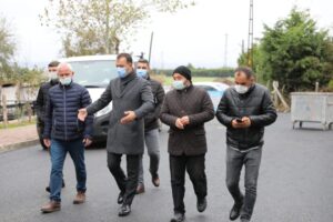 BAŞKAN YILMAZ HAFTA SONU ÇALIŞMALARINI İNCELEDİ