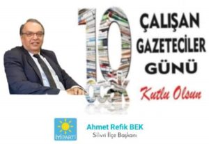 Refik Bek’ten 10 Ocak Çalışan Gazeteciler Günü mesajı