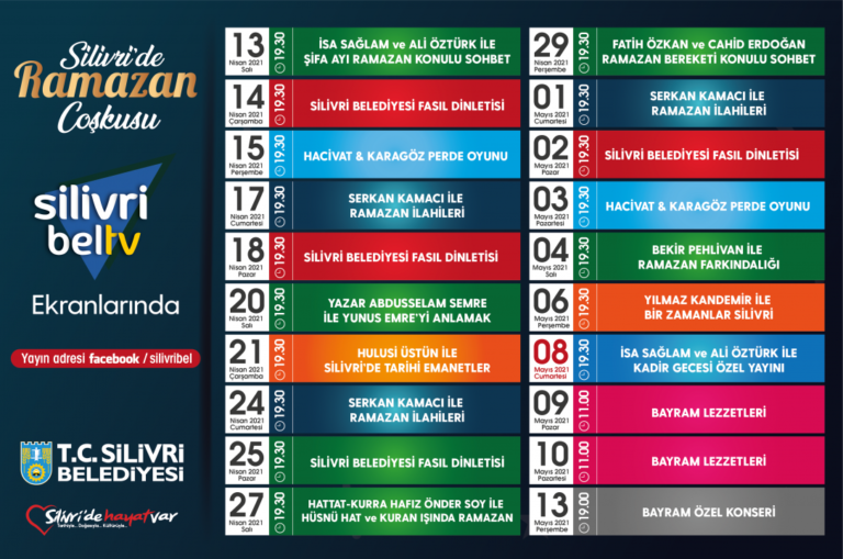 RAMAZAN COŞKUSU SİLİVRİ BEL TV’DE YAŞANACAK