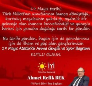 Bek’ten, 19 Mayıs mesajı