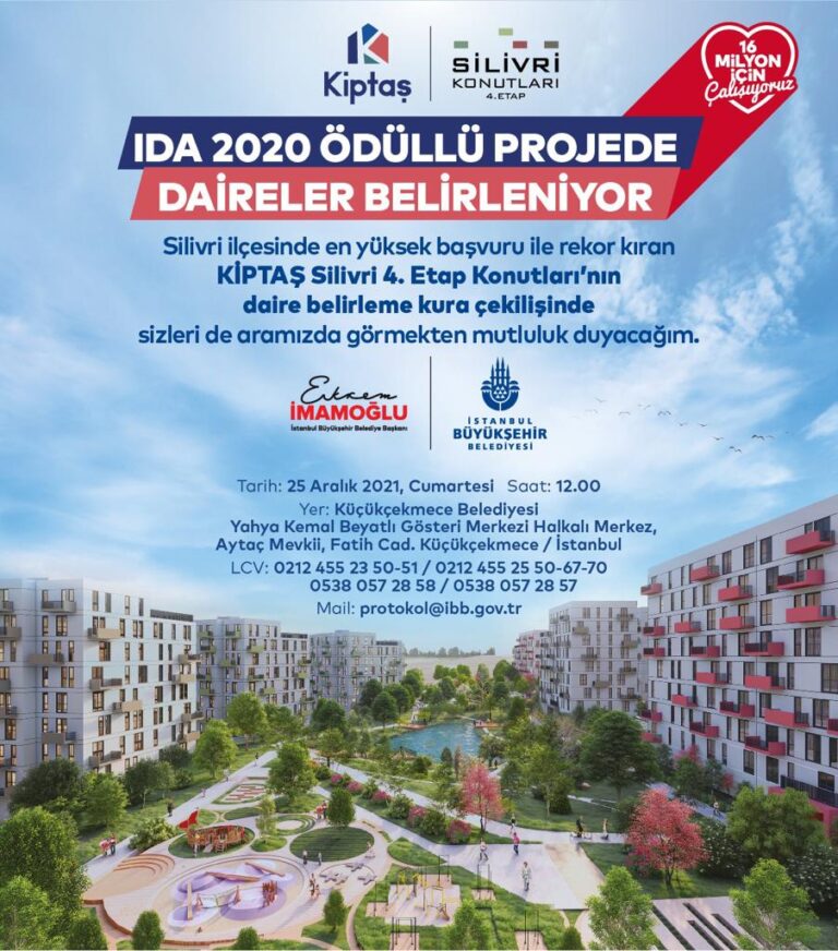 SİLİVRİ KİPTAŞ 4 DAİRELERİ BELİRLENİYOR