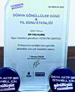 HÜSEYİN DERTOP’A BÜYÜK ONUR