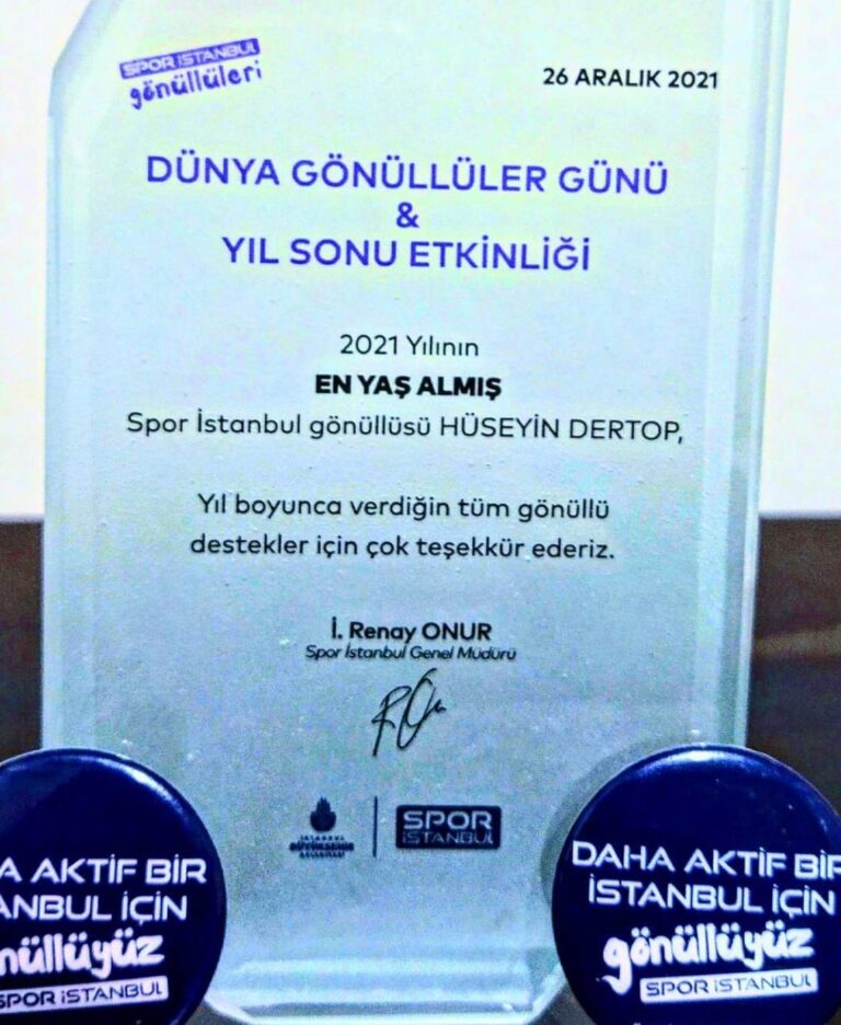 HÜSEYİN DERTOP’A BÜYÜK ONUR