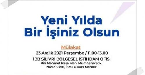 İBB 100’ÜN ÜZERİNDE SİLİVRİLİYE İŞ BULACAK